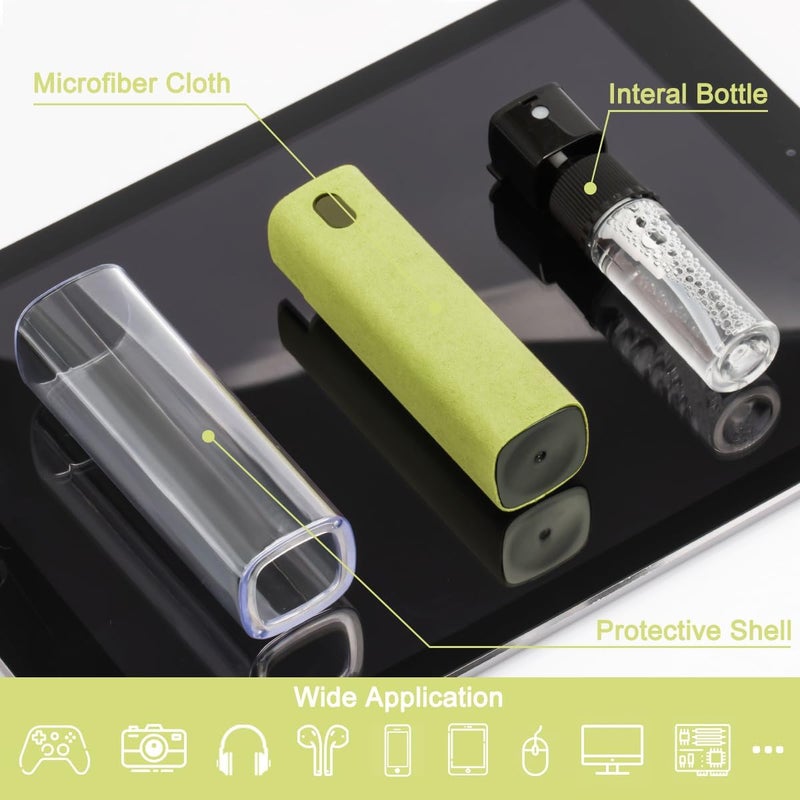 walrfid Screen Cleaner Touchscreen Mist Spray, Cleaning Kit for Electronic Smart Phone TV, Laptop, Tablet, PC, Computer LCD Flat Screens, Eyeglasses, Compatible with iPhone iPad MacBook Pro - Yellow - Image 2